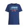 Orange Stars T-shirt met backprint donkerblauw