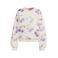 Orange Stars sweater ecru