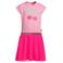 Orange Stars midi jurk met pailletten roze