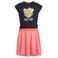 Orange Stars midi jurk met pailletten donkerblauw