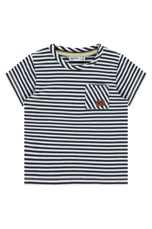 gestreept T-shirt blauw