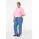 Zizzi high waist straight leg jeans medium blue denim
