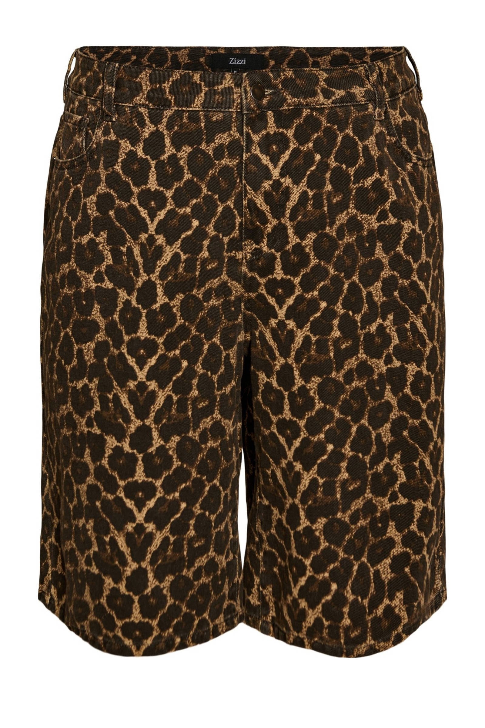 パンツ MAZZ print short zizzi-denim-wide-leg-regular-