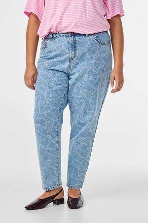 mom jeans light blue denim