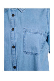 thumbnail: Zizzi denim jurk medium blue denim