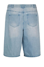 thumbnail: Zizzi wide leg regular waist jort light blue denim