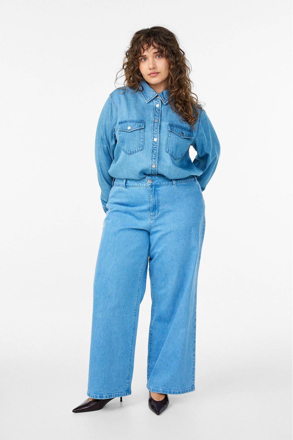 Zizzi high waist wide leg jeans