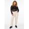 Zizzi high waist straight leg jeans beige