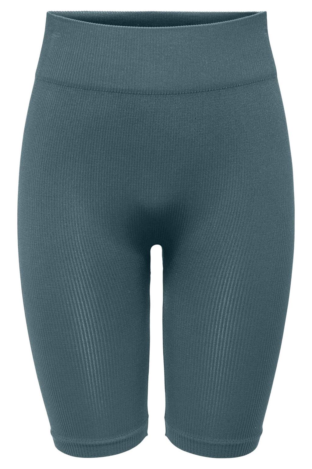 Groene dames ONLY PLAY sportshort van nylon met slim fit, regular waist en effen