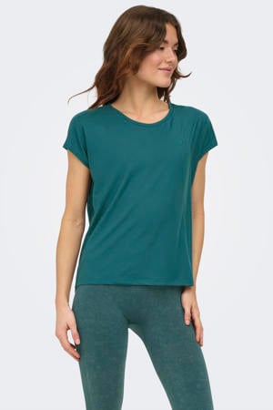 sportshirt ONPAUBREE grijsgroen