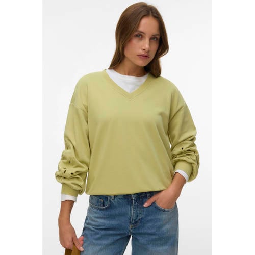 VERO MODA x Noor de Groot sweater lichtgroen afbeelding