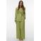 VERO MODA x Noor de Groot wide leg high waist pantalon lichtgroen