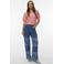 VERO MODA x Noor de Groot high waist straight leg jeans dark blue denim