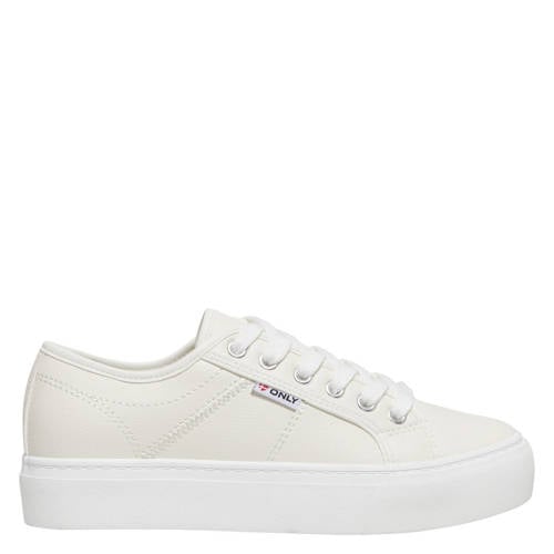 ONLY Onlnoomi Pu Platform Sneaker sneakers wit afbeelding