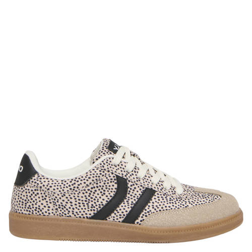 ONLY Onllydie Pu Leo Sneaker sneakers beige/zwart afbeelding