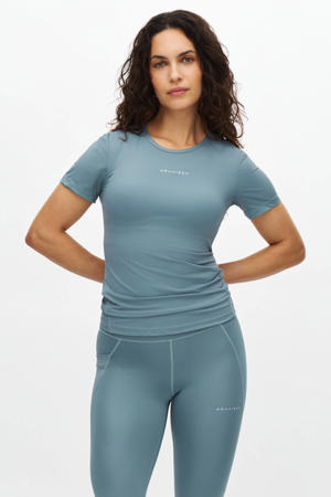 sport T-shirt Jacquard blauw
