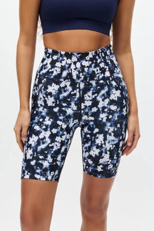 sportshort Flattering donkerblauw/wit