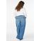 Zizzi high waist loose fit jeans medium blue denim
