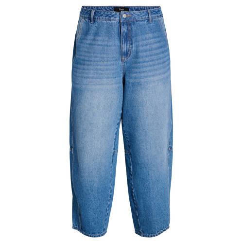 Zizzi high waist loose fit jeans medium blue denim afbeelding