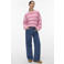 VERO MODA gestreepte trui roze gebreid