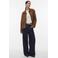 VERO MODA suede oversized blazer bruin