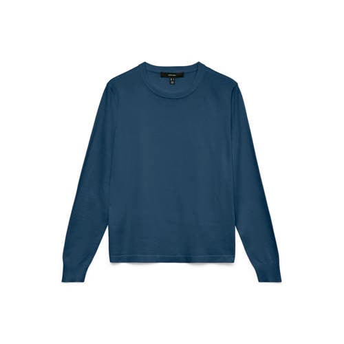 VERO MODA trui donkerblauw gebreid afbeelding