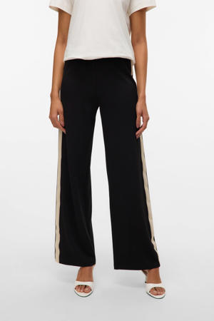 wide leg regular waist casual broek