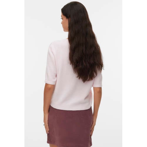 VERO MODA gebreid vest lichtroze afbeelding