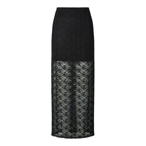 Y.A.S kanten midi rok zwart afbeelding