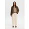 Selected suede jack donkerbruin