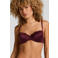Hunkemöller voorgevormde beugelbh Lace & Shine donkerrood