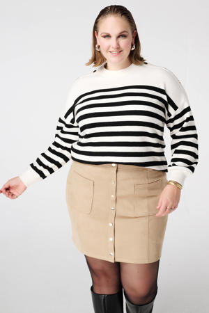 gestreepte pullover wit