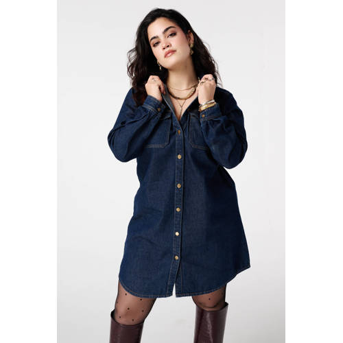 MS Mode spijkerjurk dark blue denim afbeelding