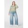 MS Mode gebreide trui lichtgroen met lurex