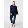 MS Mode gebreide trui donkerblauw met lurex