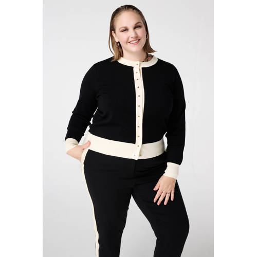 MS Mode gebreid vest zwart afbeelding