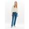Caroll gebreid vest ecru met kabels
