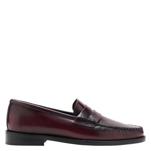 leren loafers bordeaux