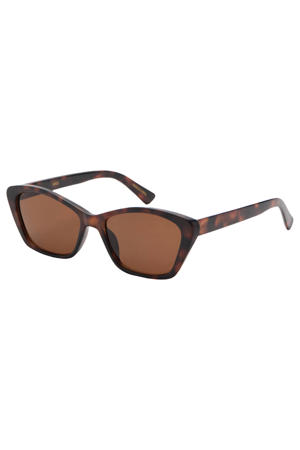 zonnebril met tortoise print bruin