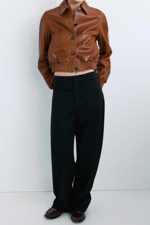 low waist barrel jeans dark blue denim