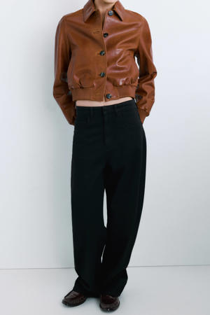 low waist barrel jeans dark blue denim