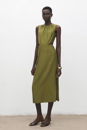 cocktailjurk groen