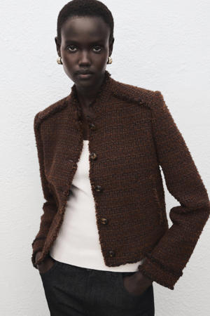 tweed jasje bruin