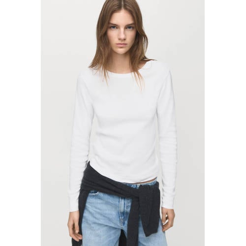 Mango T-shirt wit afbeelding
