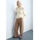 Mango low waist barrel jeans lichtbruin