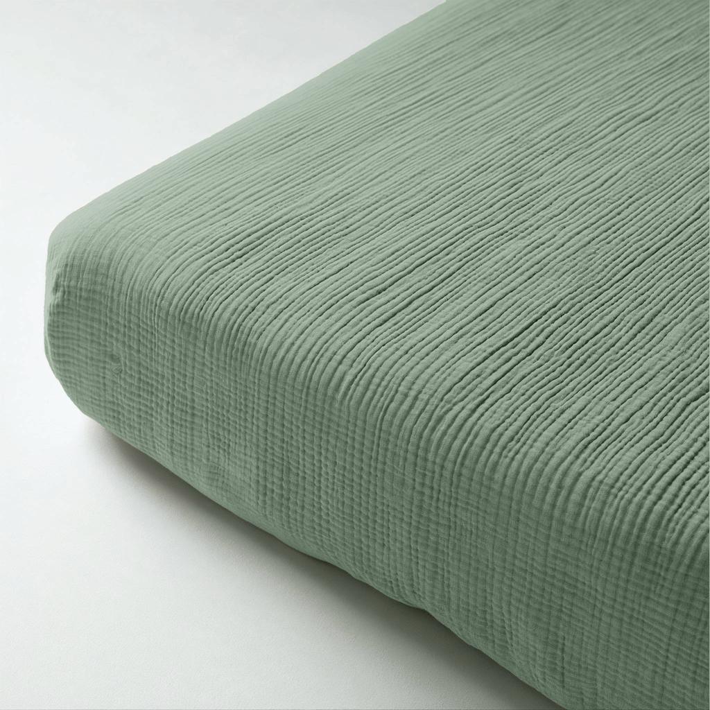 Dreamhouse mousseline hoeslaken groen