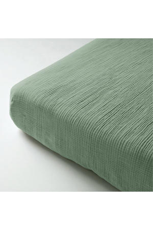 mousseline hoeslaken groen