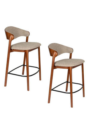 barkruk babington (set van 2) Babington Counter/ Barkruk 65 cm Walnoot - Set van 2