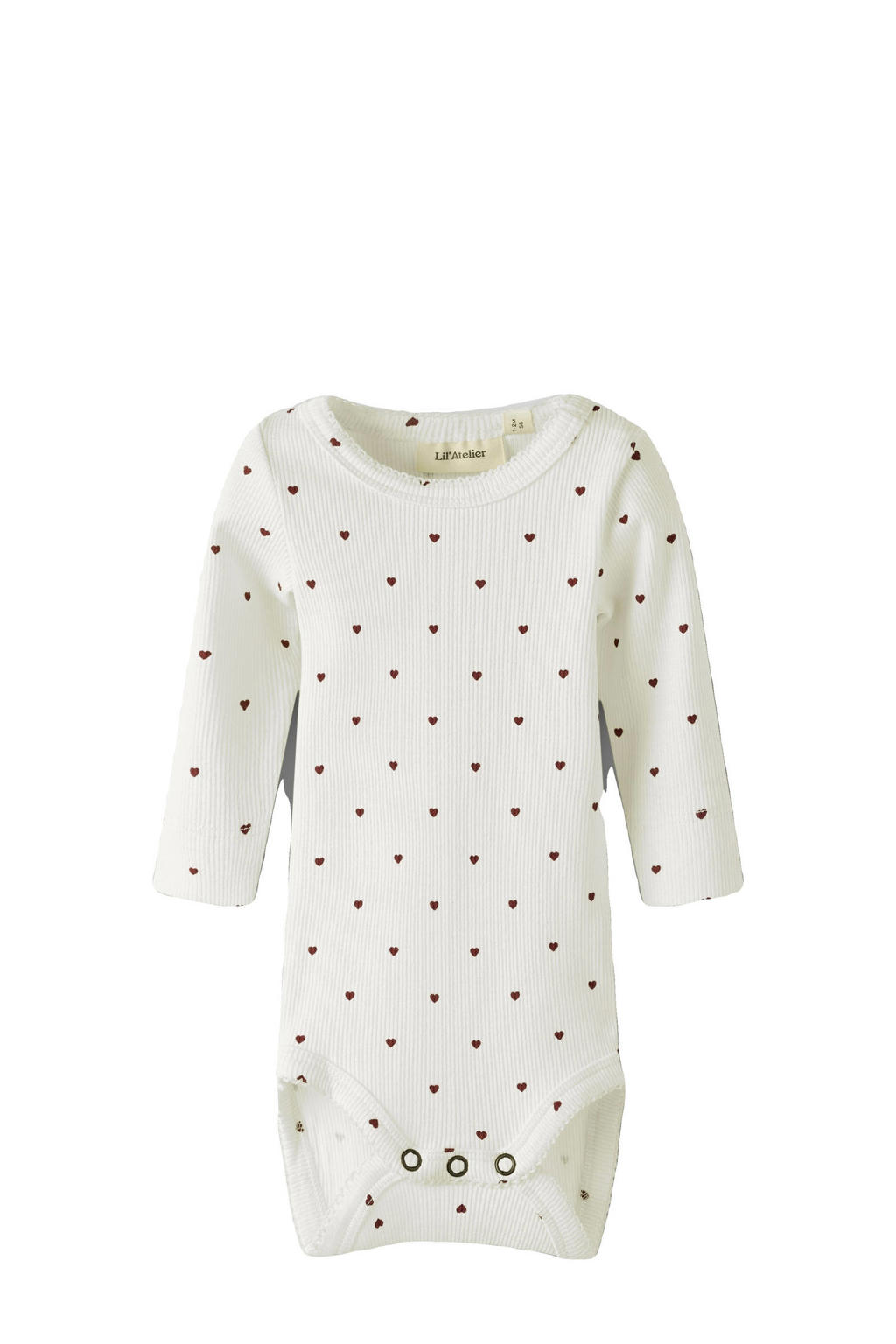 LIL' ATELIER BABY romper offwhite/rood