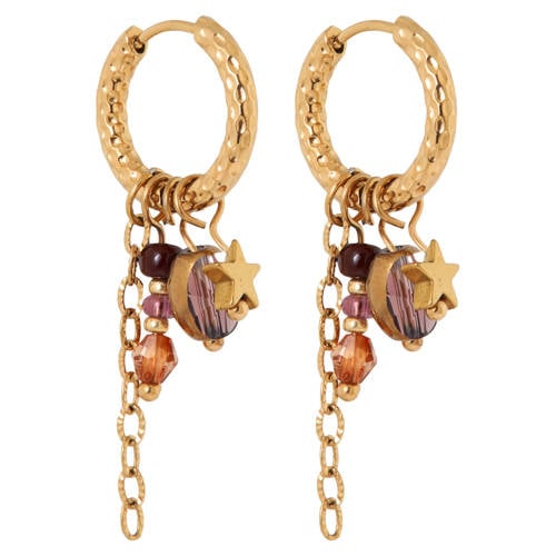 Label Kiki gold plated oorbellen Billy Hoops afbeelding